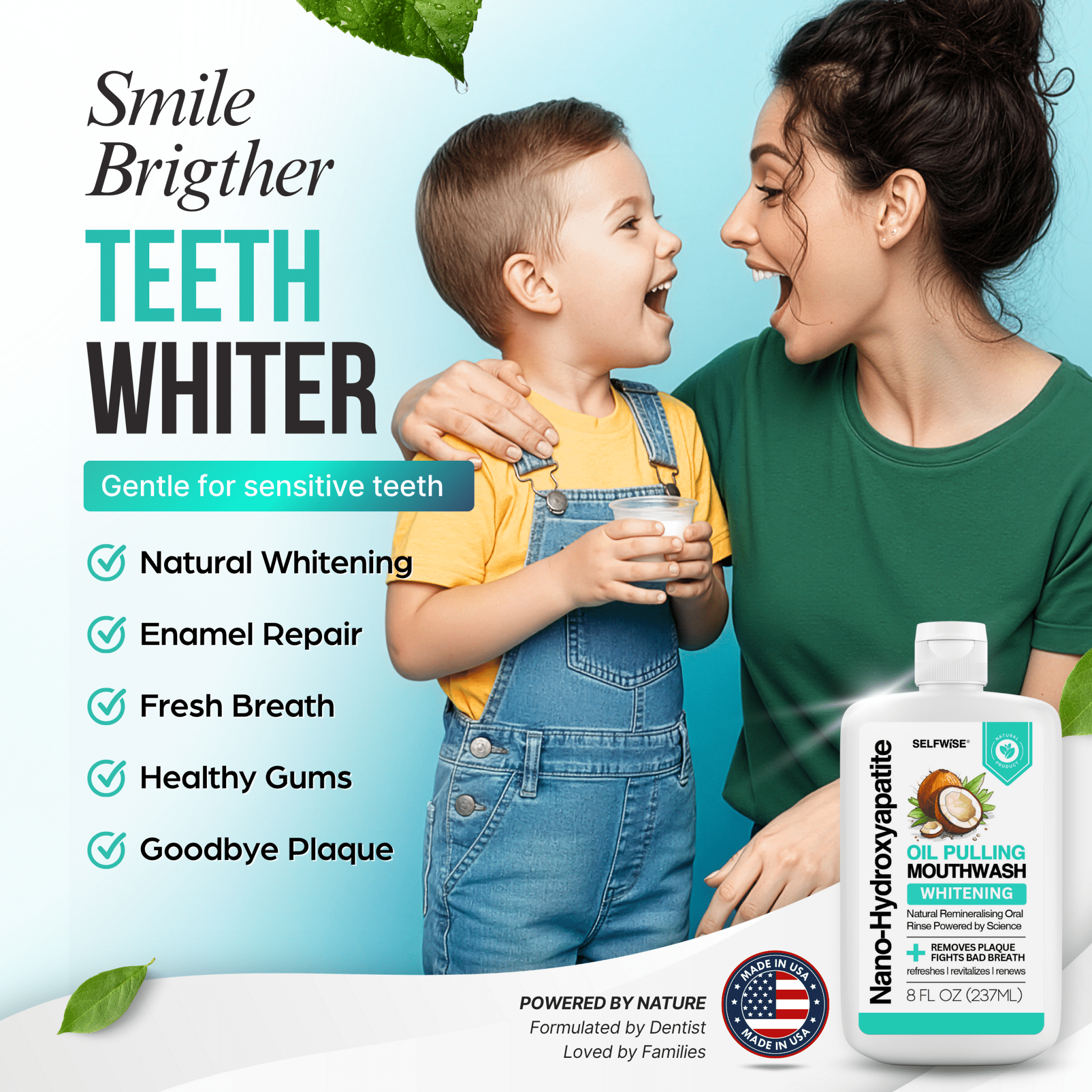 Nano Hydroxyapatite Oil Pulling Mouthwash - Mouthwash - Selfwise