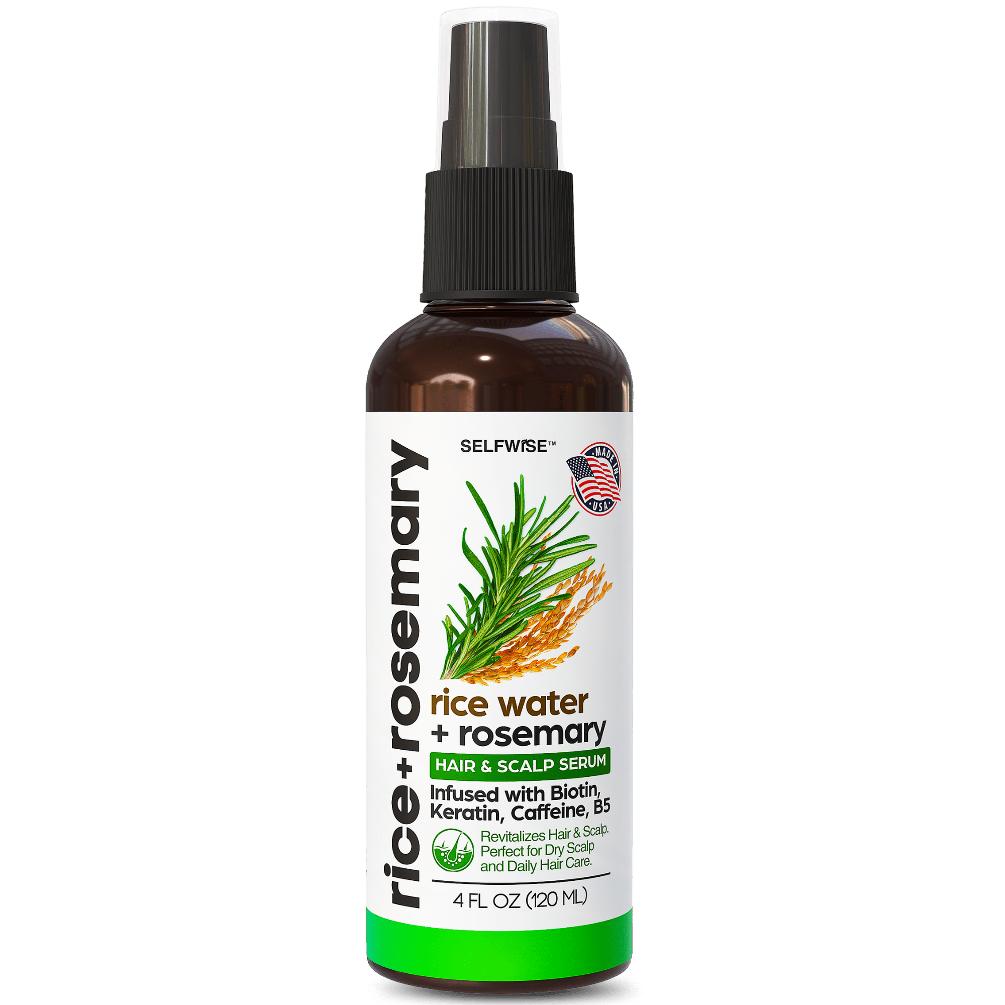 Rosemary & Rice Water Hair Growth Spray - Hair Spray - Selfwise