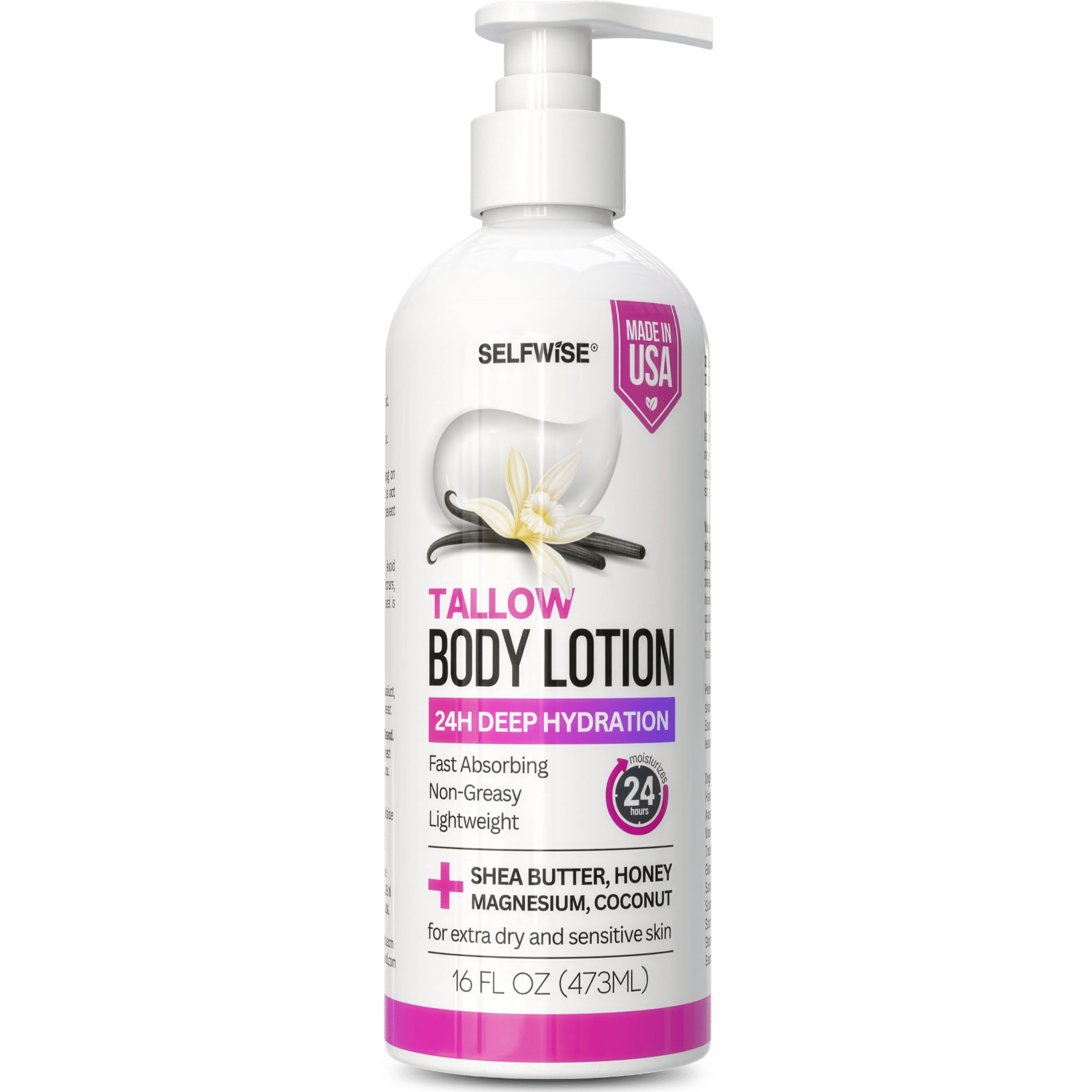 Beef Tallow Body Lotion with Magnesium - Body Lotion - Selfwise