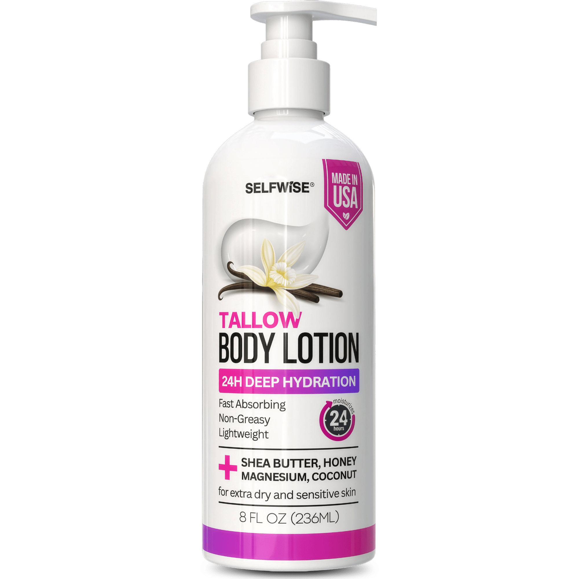 Beef Tallow Body Lotion with Magnesium - Body Lotion - Selfwise