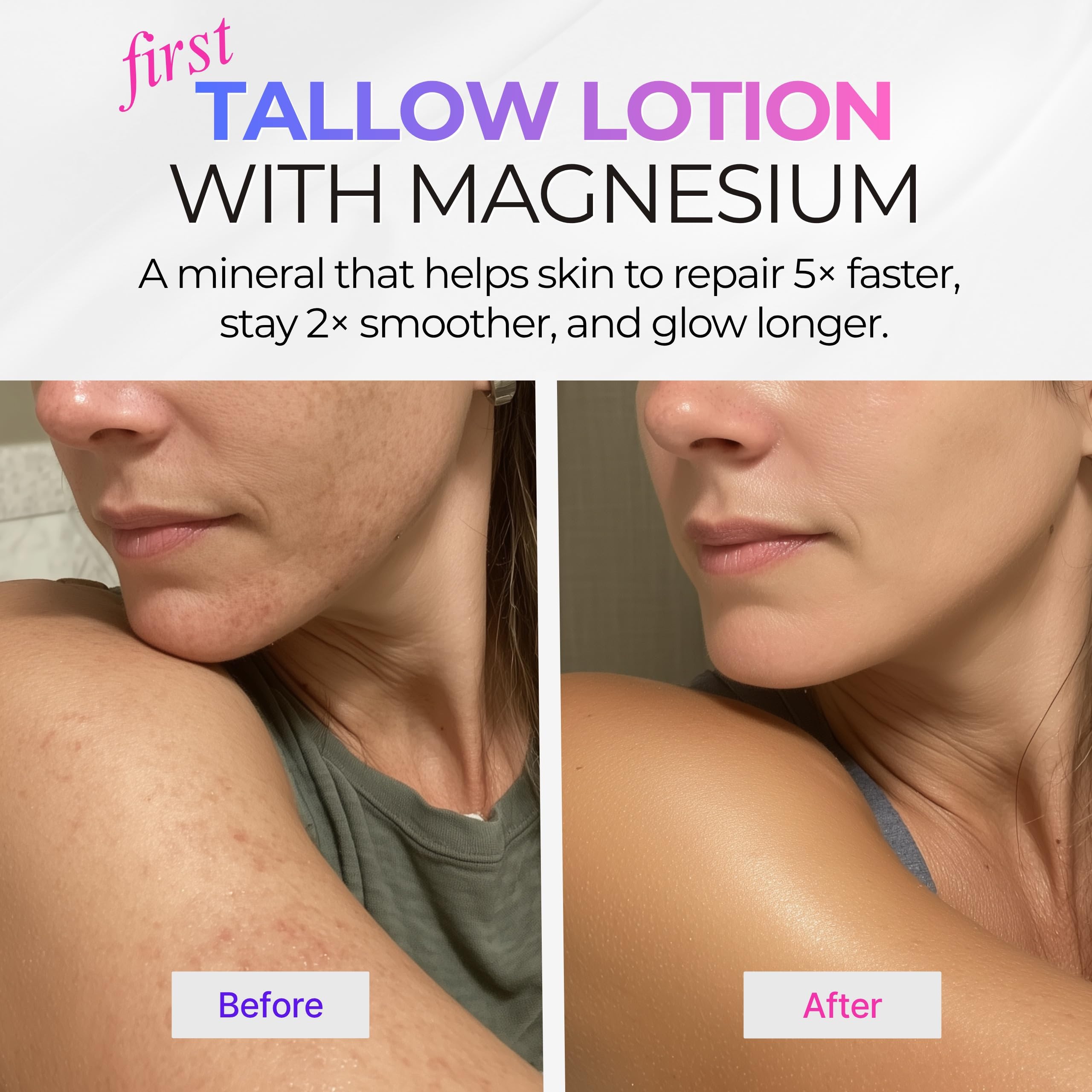 Beef Tallow Body Lotion with Magnesium - Body Lotion - Selfwise