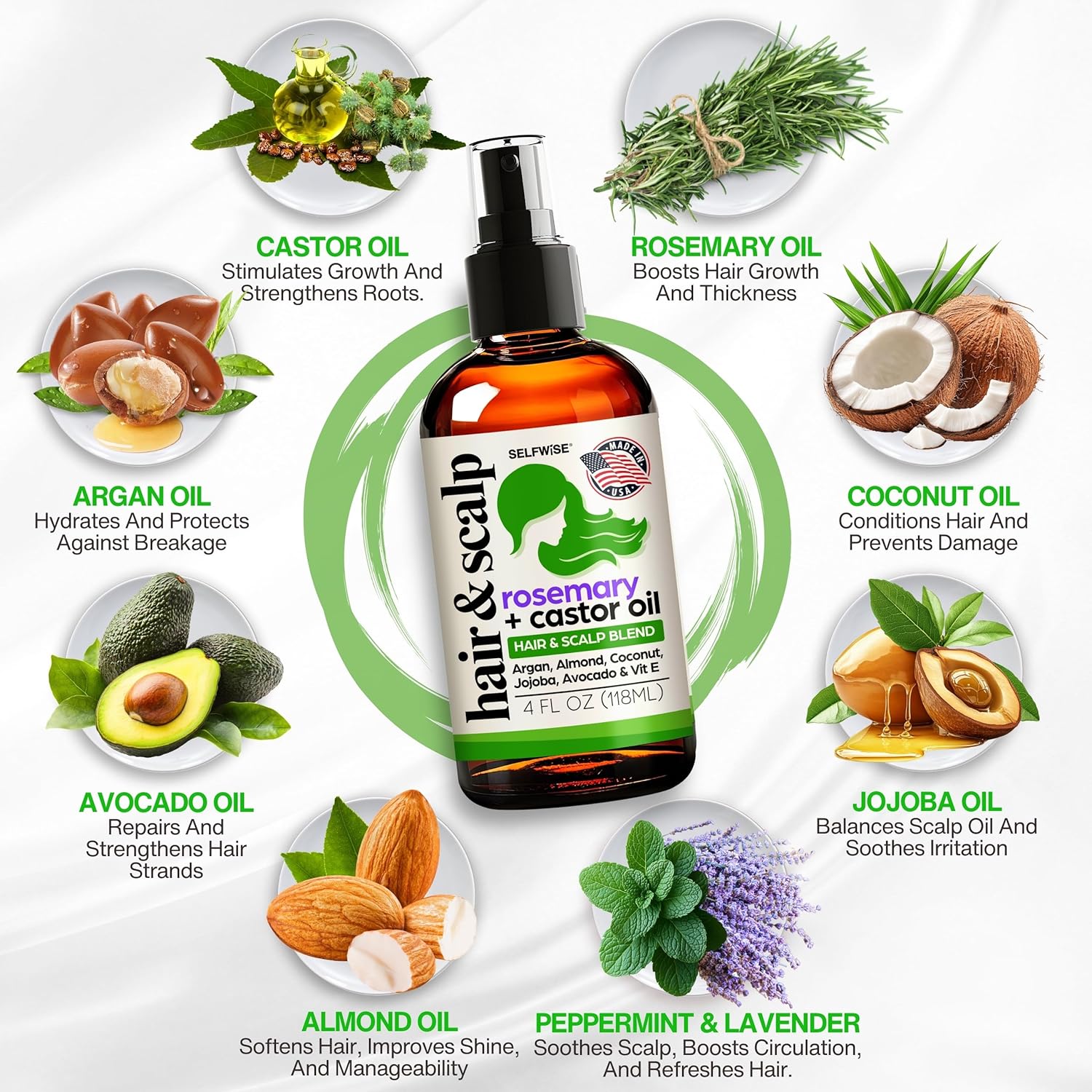 Rosemary & Multi - Oil Hair Growth Oil - Hair Oil - Selfwise