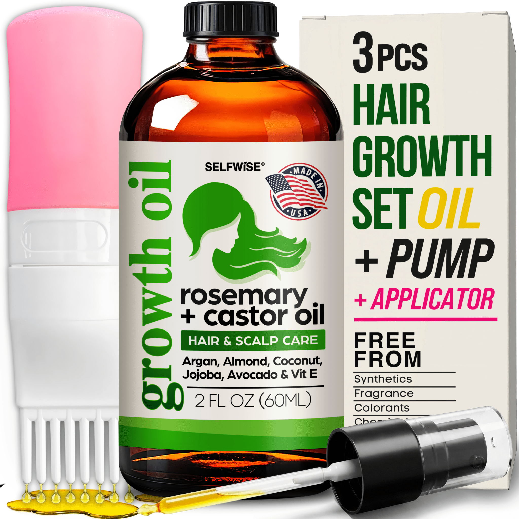 Rosemary & Multi - Oil Hair Growth Oil - Hair Oil - Selfwise