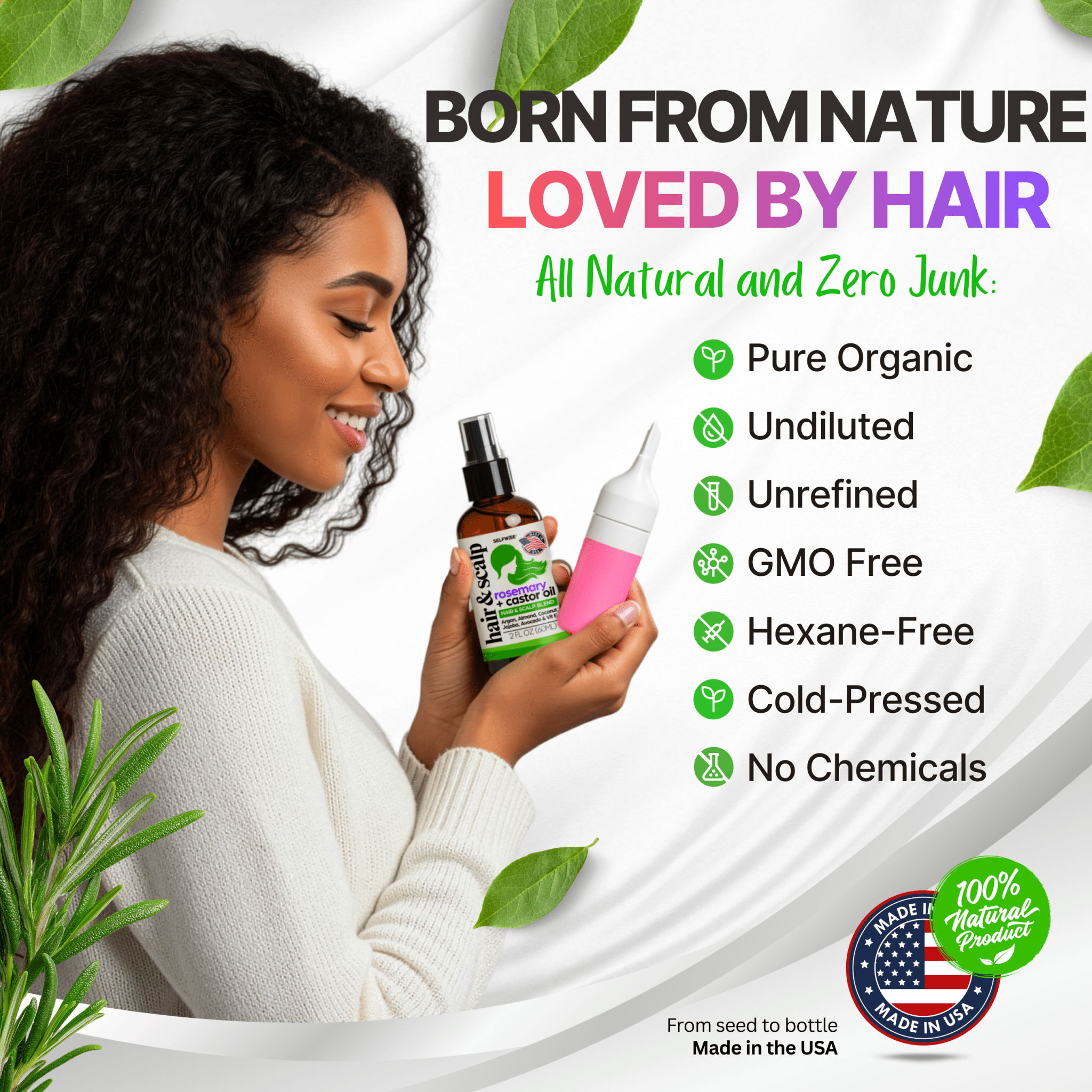 Rosemary & Multi - Oil Hair Growth Oil - Hair Oil - Selfwise