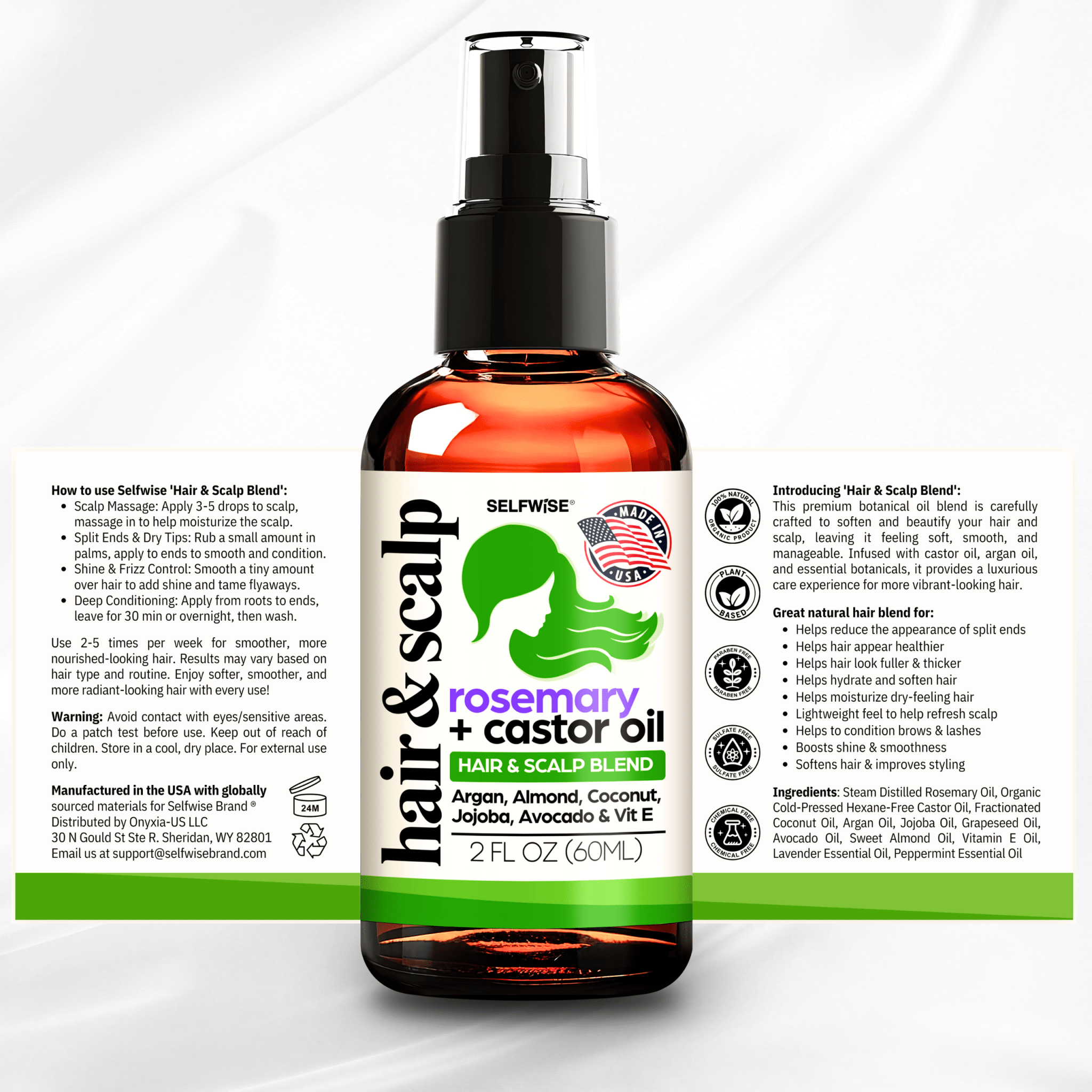 Rosemary & Multi - Oil Hair Growth Oil - Hair Oil - Selfwise